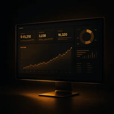 Dashboard financiero con análisis de KPIs en tiempo real
